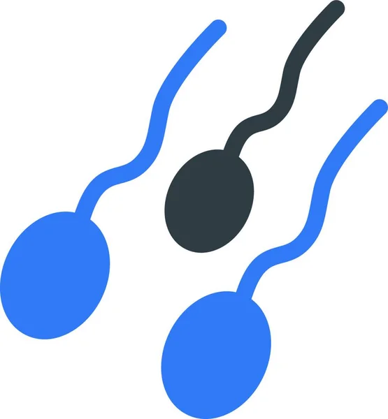 Spermie Jednoduchá Vektorová Ilustrace — Stockový vektor