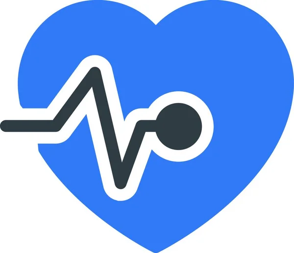 Símbolo Amor Modelo Cartão Dia Dos Namorados Ilustração Coração — Vetor de Stock