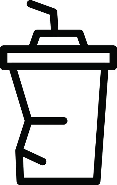 Plastic Cup Icon Vector Illustration — Stock Vector