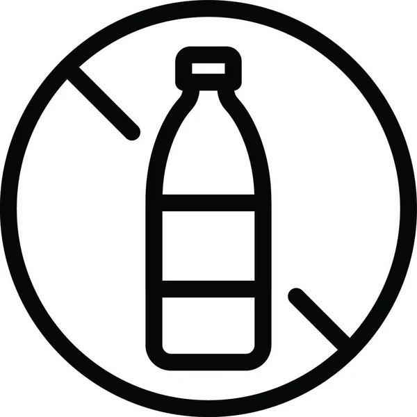 Ikon Botol Terbatas Ilustrasi Vektor - Stok Vektor