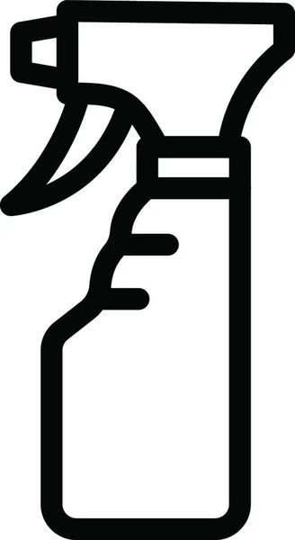 Icono Ducha Plástico Ilustración Vectorial — Vector de stock