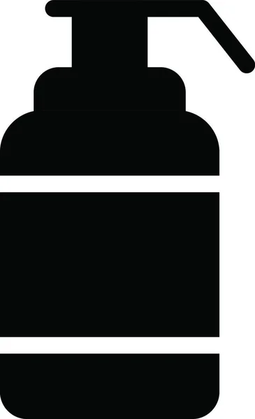 Shampoo Bottle Web Icon Vector Illustration — Stock Vector