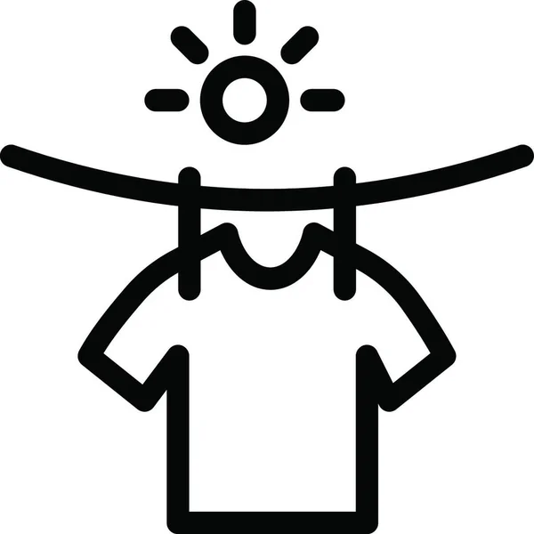 Shirt Dry Icon Vector Illustration — Stock Vector