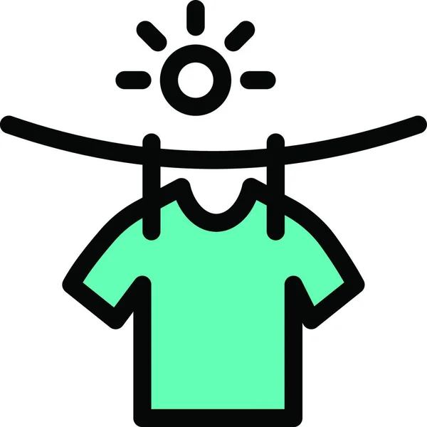 Shirt Dry Icon Vector Illustration — Stock Vector