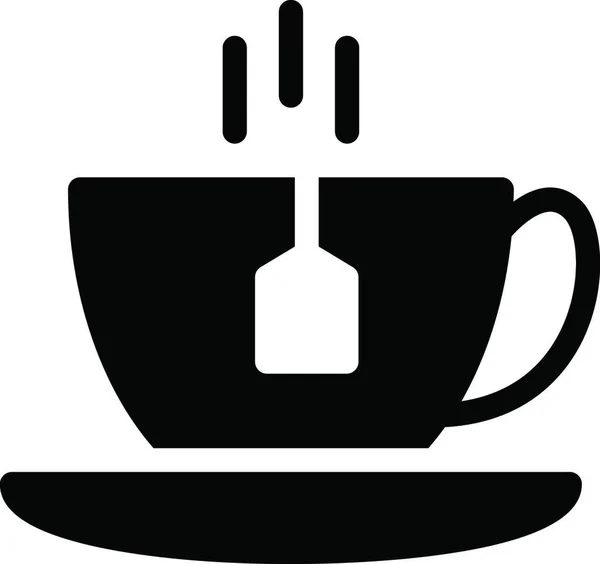 Teetassen Symbol Vektor Illustration — Stockvektor