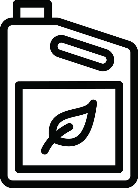 Fuel Can Icon Vector Illustration Simple Design — Stock Vector