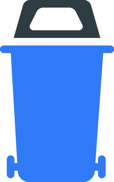 Mülleimer Ikone Einfaches Design — Stockvektor