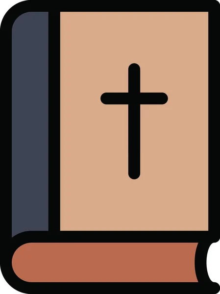 Bible Ikona Vektorové Ilustrace Jednoduchá Konstrukce — Stockový vektor