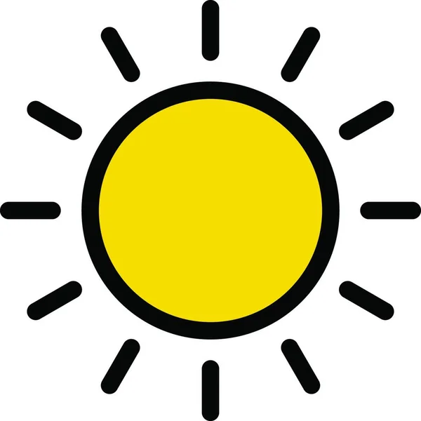 Kreative Grafische Illustration Von Sonne Wetterkonzept — Stockvektor