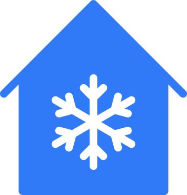 güzel Kar Tanesi simgesi, vektör illüstrasyonu    