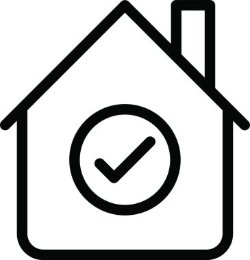 ev simgesi, vektör illüstrasyonu