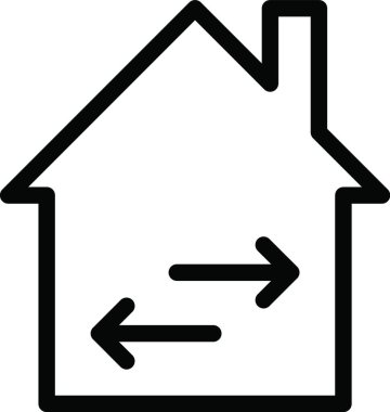 ev simgesi, vektör illüstrasyonu