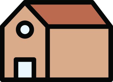 ev simgesi, vektör illüstrasyonu