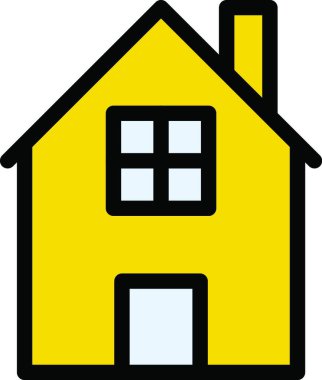 ev simgesi, vektör illüstrasyonu