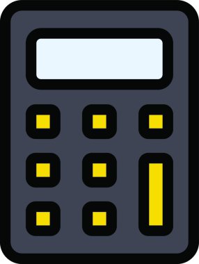 Hesap makinesi, basit vektör illüstrasyonu