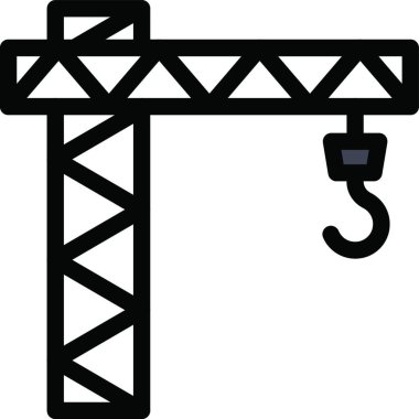 Yapı vinci, basit vektör çizimi