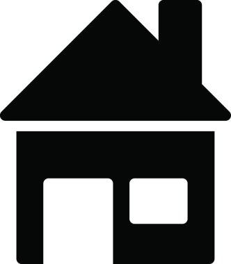 ev simgesi, vektör illüstrasyonu