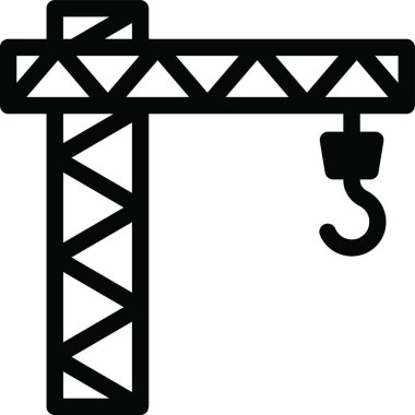 Yapı vinci, basit vektör çizimi