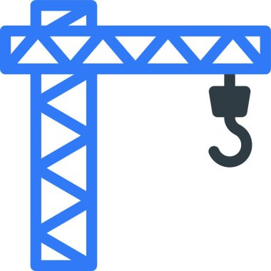 Yapı vinci, basit vektör çizimi