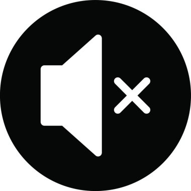 sessiz işareti, web simgesi resimlemesi