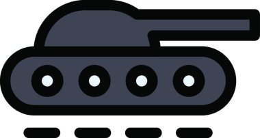 Tank ikonu vektör illüstrasyonu