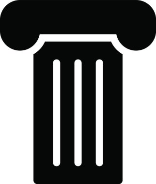 sütun ağ simgesi vektör illüstrasyonu