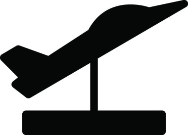 müze düzlemi vektör illüstrasyonu