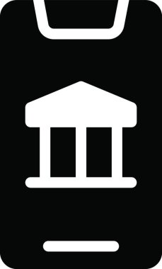 mobil müze, basit vektör illüstrasyonu