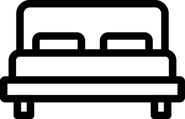 yatak ağı ikonu vektör illüstrasyonu