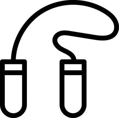 Atlama ipi simge vektör çizim