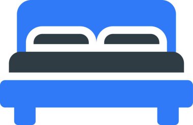 yatak ağı ikonu vektör illüstrasyonu