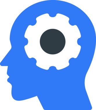 zihin ayarı simge vektör illüstrasyonu 