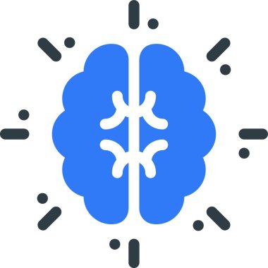 Beyin web simge vektör çizim