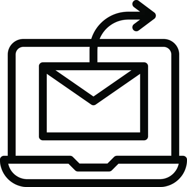 Mail Wysłać Ikona Wektora Sieci Web Ilustracja — Wektor stockowy