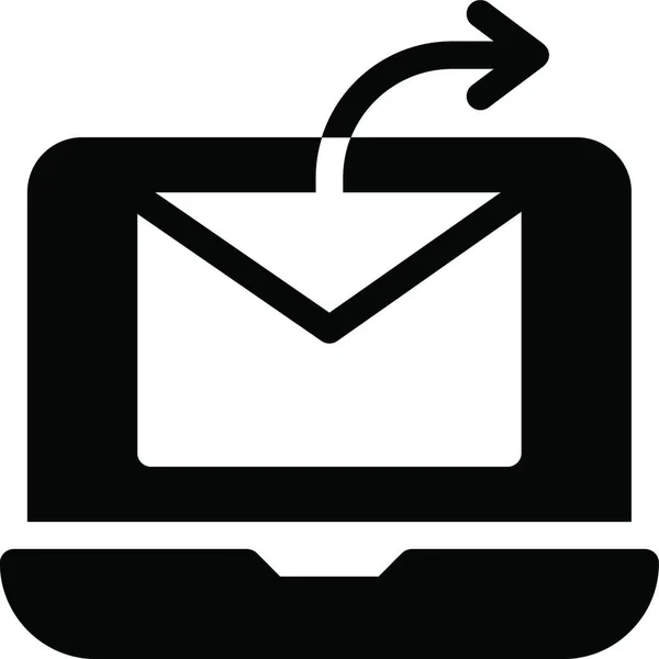 Send Mail Веб Иконка Векторная Иллюстрация — стоковый вектор