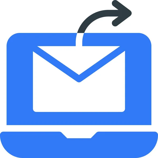 Send Mail Web Icon Vector Illustration — Stock Vector