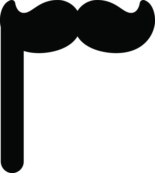 Schnurrbart Symbol Vektor Illustration — Stockvektor