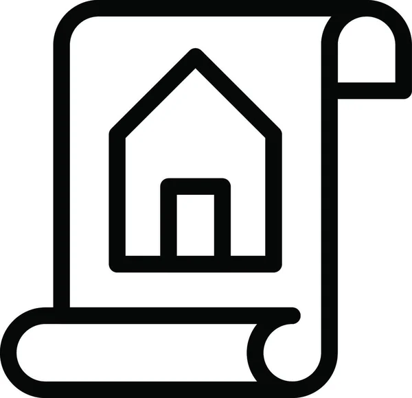 House Icon Vector Illustration — 스톡 벡터