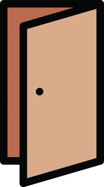 Haus Tür Symbol Vektor Illustration — Stockvektor