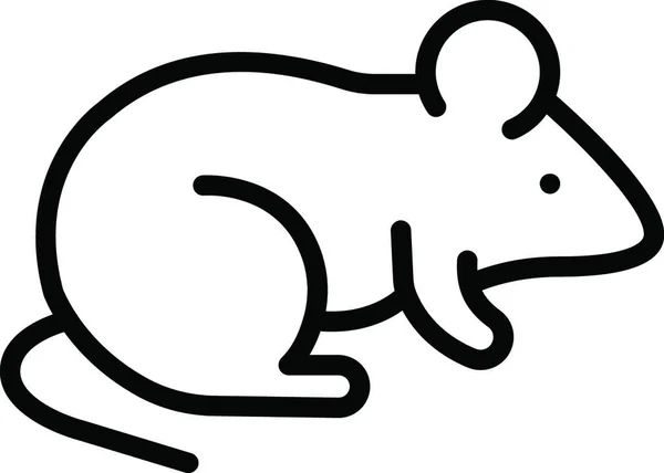 Rat Web Icon Vector Illustration — Stock vektor