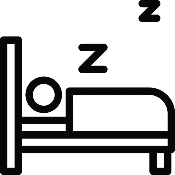 Spánku Ikonu Vektorové Ilustrace — Stockový vektor