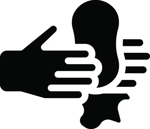 Lavar Mãos Ícone Vetor Ilustração — Vetor de Stock