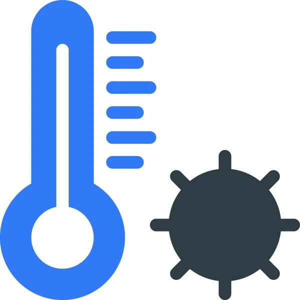 Termometre Simgesi Vektör Çizimi — Stok Vektör