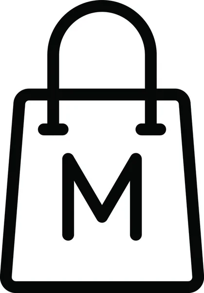 Museum Bag Web Icon Vector Illustration — 스톡 벡터