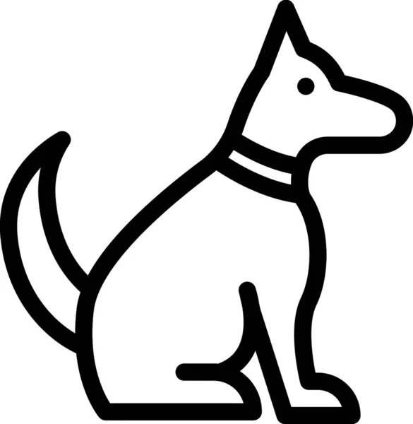 Pies Web Ikona Ilustracja Wektorowa — Wektor stockowy