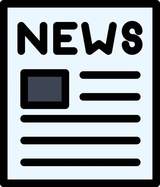 News Paper Simple Vector Illustration — Stock Vector