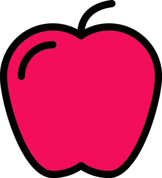 Яблуко Значок Векторні Ілюстрації — стоковий вектор