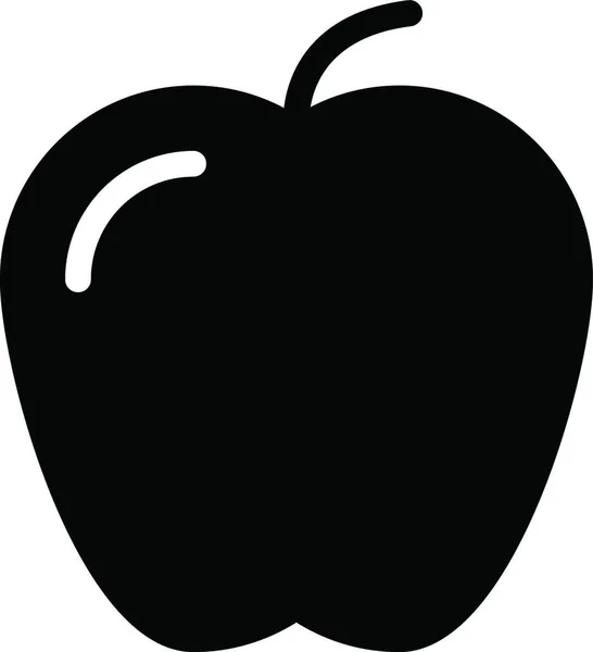 Äpple Webb Ikon Vektor Illustration — Stock vektor
