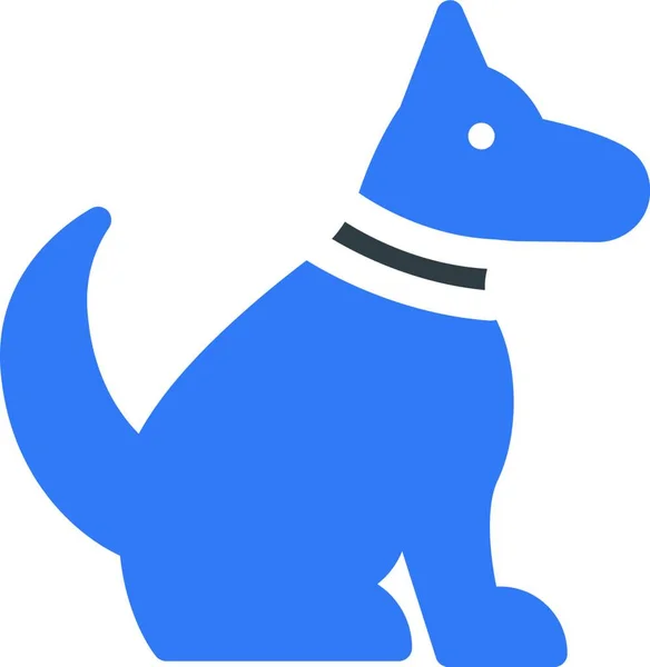 Dog Web Icon Vector Illustration — Stock Vector