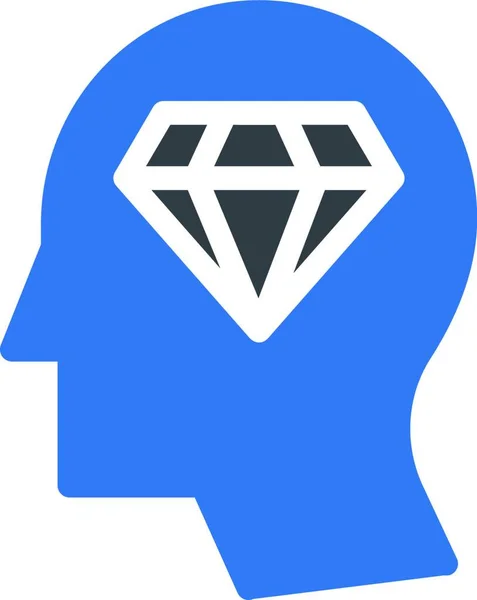 Geest Diamant Pictogram Vector Illustratie — Stockvector